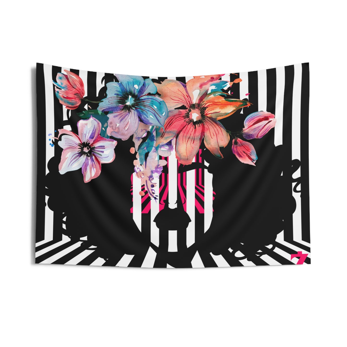 Flower Crown Lady Tapestry