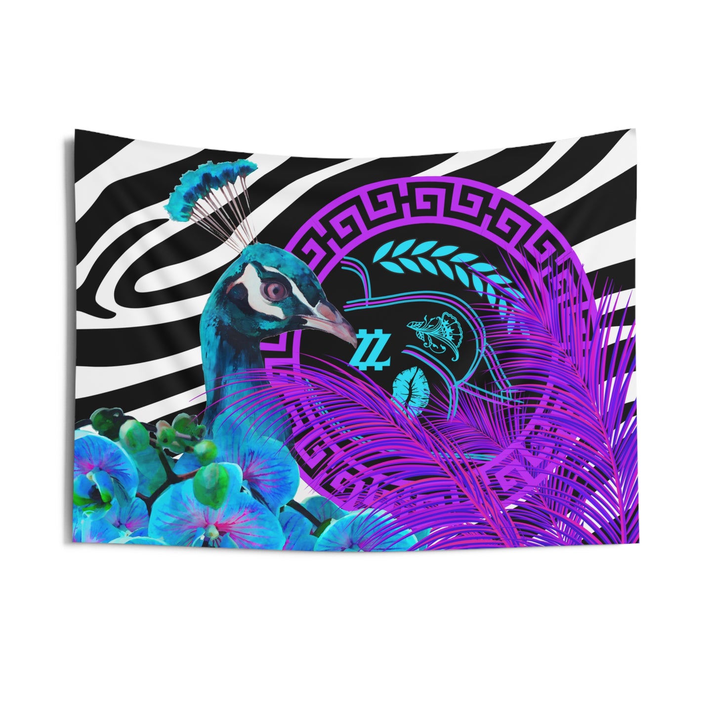 Blue Peacock Tapestry